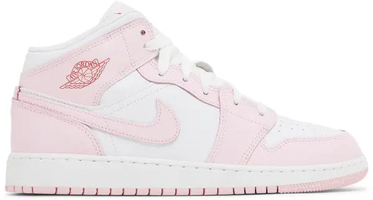 Air Jordan 1 Mid Pink Foam Fire Red