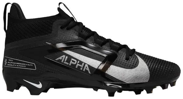 Nike Alpha Menace 4 Elite 'Black Metallic Silver'