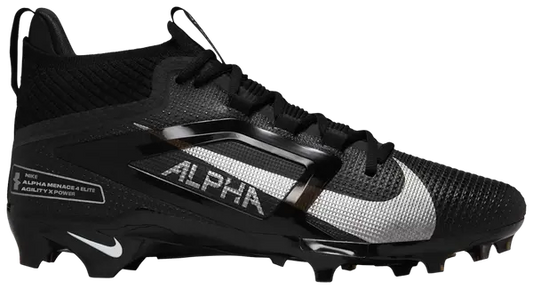 Nike Alpha Menace 4 Elite 'Black Metallic Silver'
