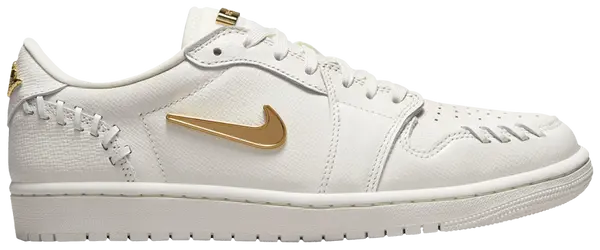 Air Jordan 1 Low Method of Make 'Sail Metallic Gold'