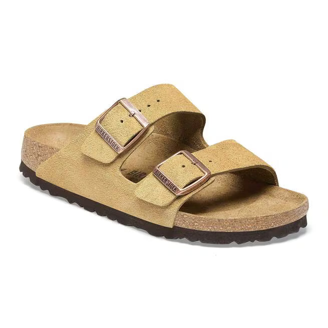 Birkenstock Arizona Soft Footbed Suede Latte Cream- Size 39 *