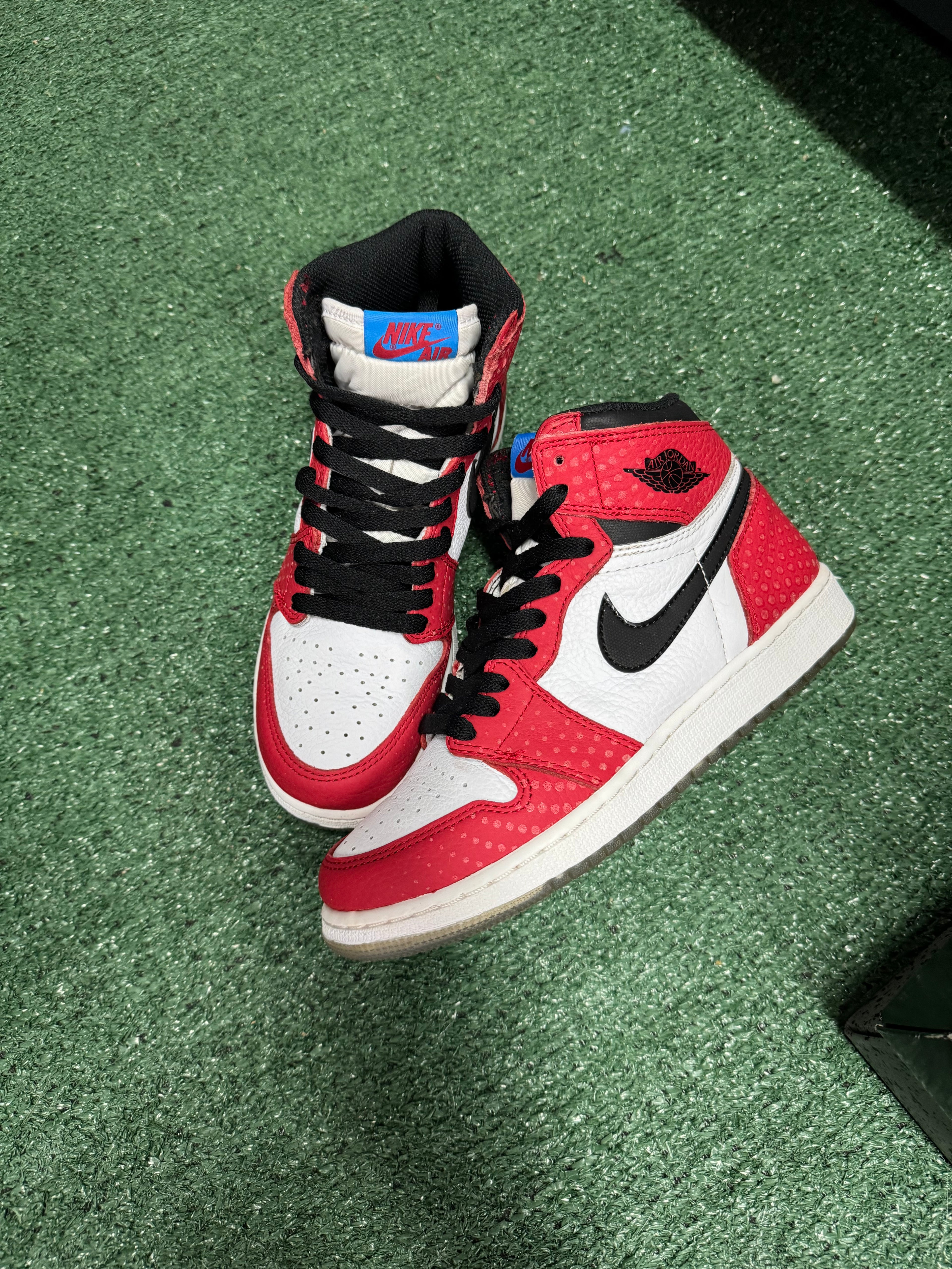 6y- Air Jordan 1 Retro High Spiderman Origin Story