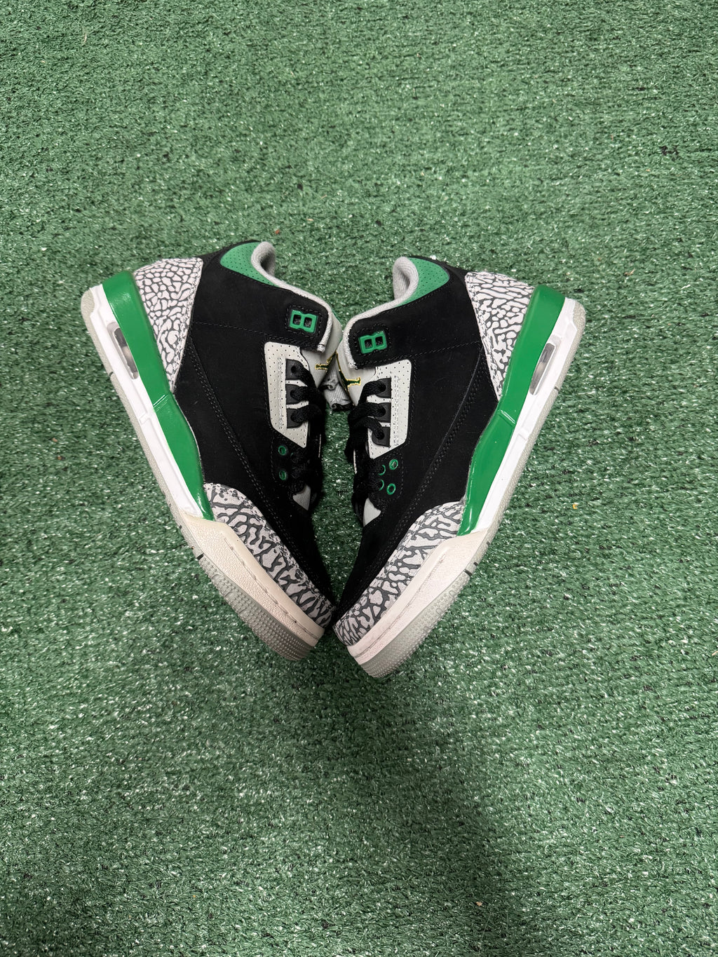 6y- Air Jordan 3 Retro Pine Green