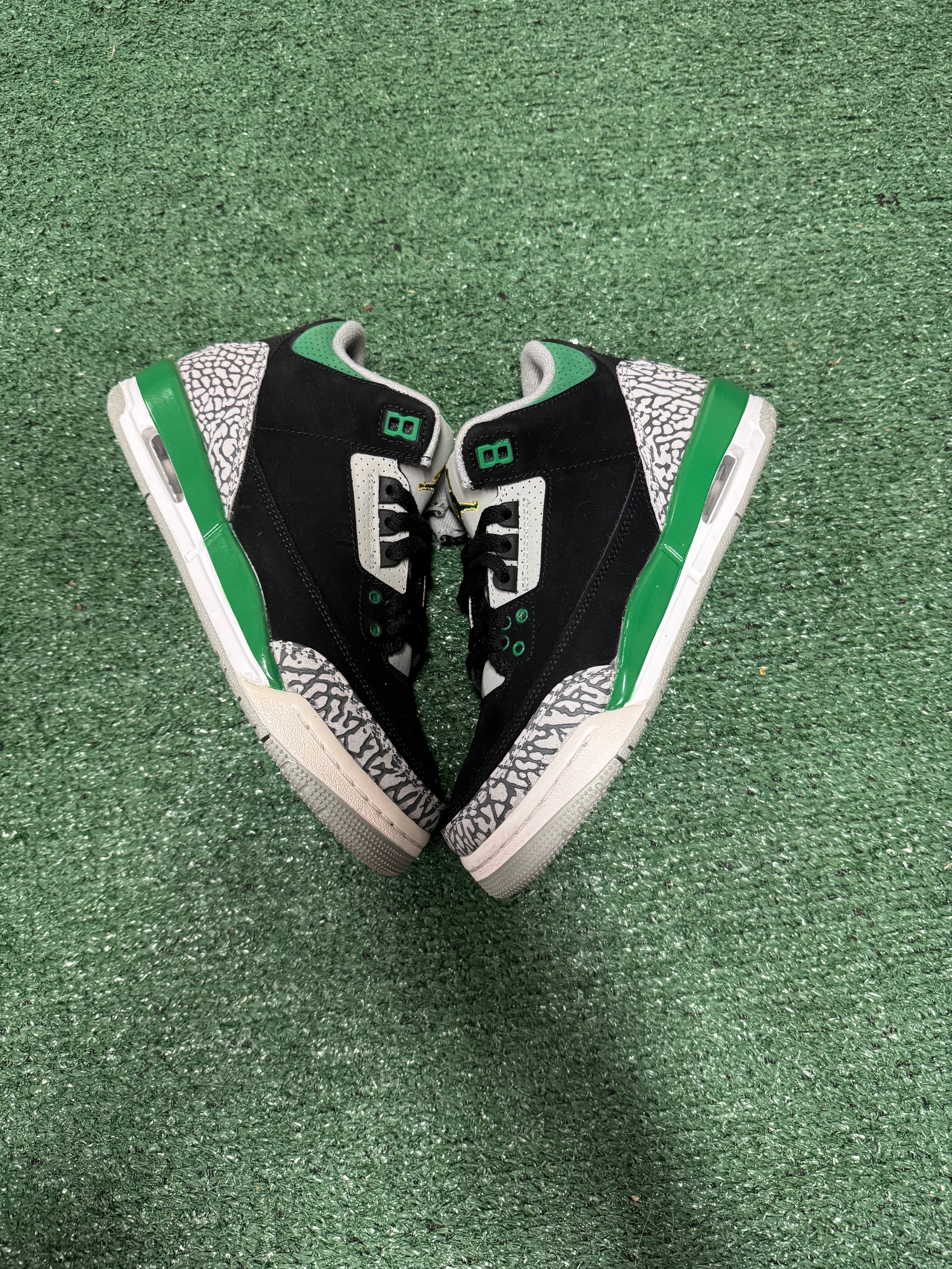 6y- Air Jordan 3 Retro Pine Green