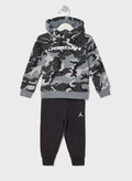 Preschool Nike Camo Hoodie Jogger Set-Black Grey