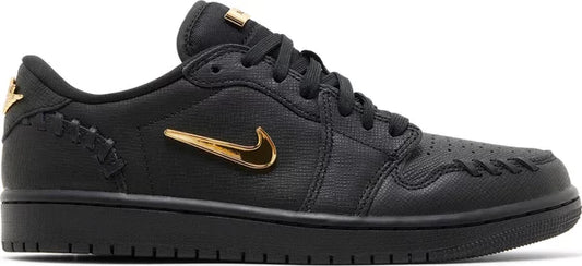 Air Jordan 1 Low Method of Make Black Metallic Gold
