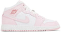 Air Jordan 1 Mid Pink Foam Fire Red *
