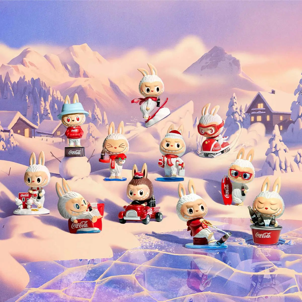 Pop Mart Holiday Coca Cola Labubu Figurine