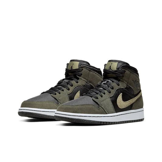 Air Jordan 1 Mid Military Olive