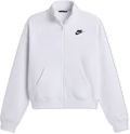 Nike Women's Club Fleece Zip Track Jacket- Light Heather Grey