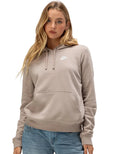 Nike Women's Club Fleece Hoodie- Taupe
