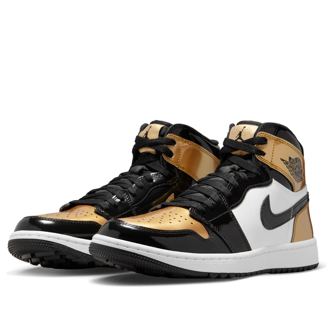 Air Jordan 1 High GOLF Patent Gold Toe