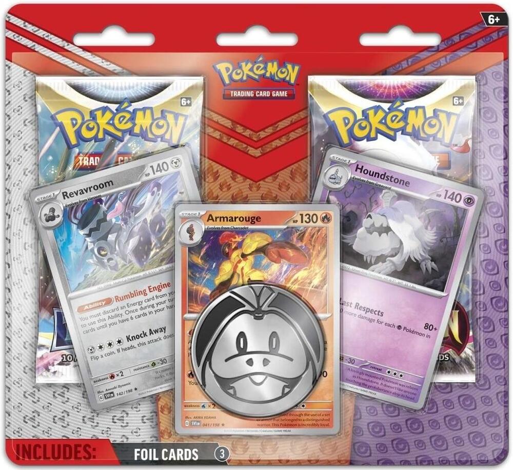 Pokemon Enhanced 2 Pack Blister- Armarouge, Revaroom & Houndstone