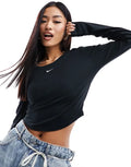 Nike Women's Long Sleeve Scoop Back Knit Crop