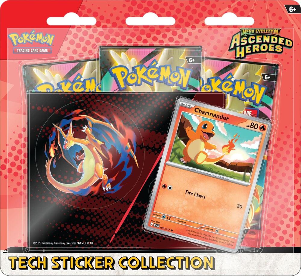 Pokemon Tech Sticker Collection Charmander