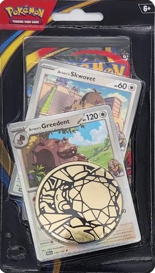 Pokemon Phantasmal Flames Premium Checklane Blister Arven's Greedent