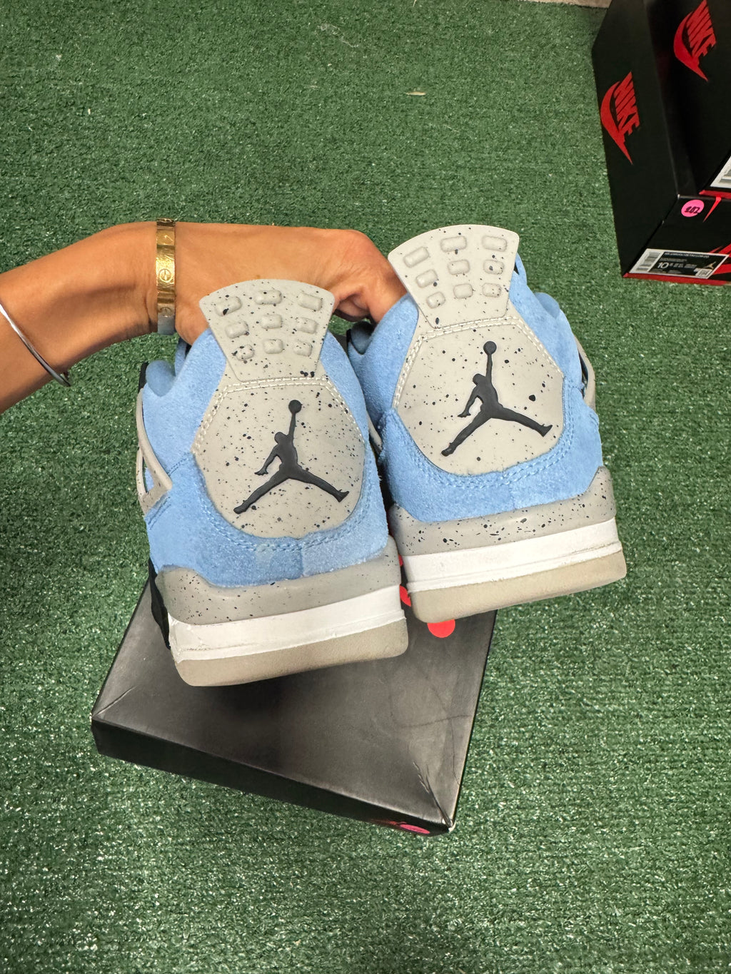 7y- Air Jordan 4 Retro UNC
