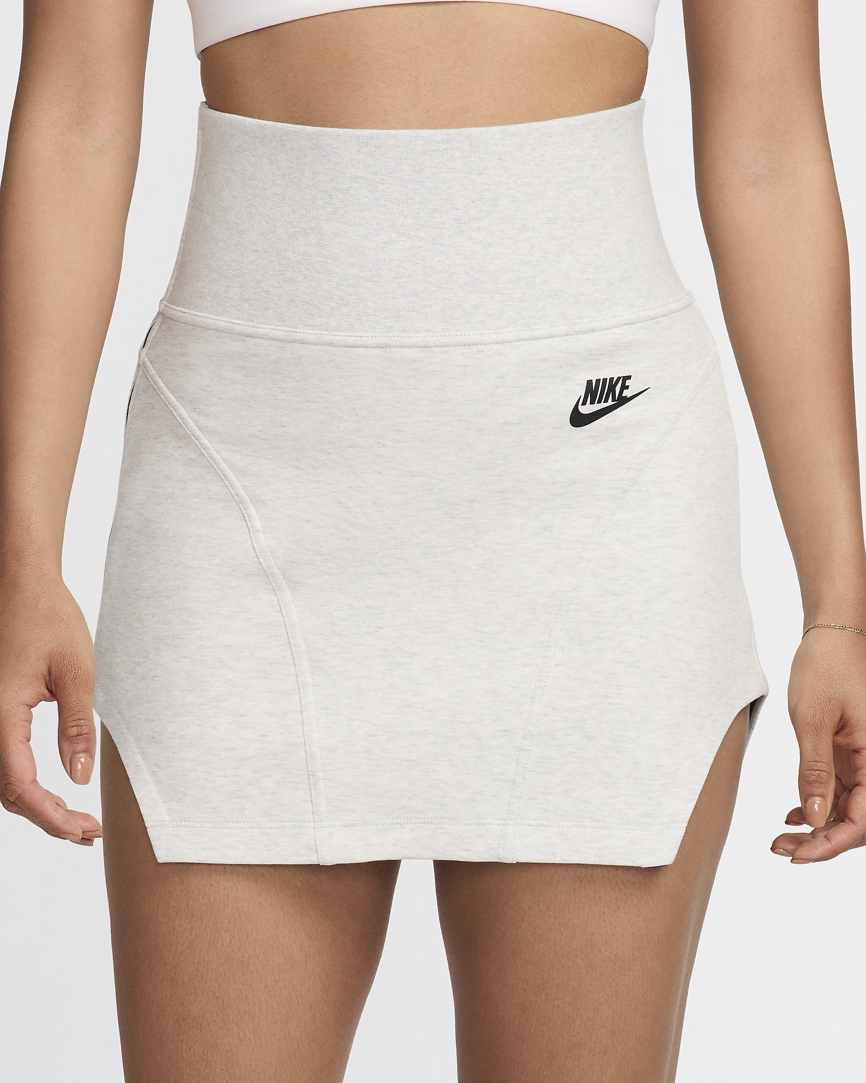 Nike Women's Tech Fleece Heather Grey Skirt
