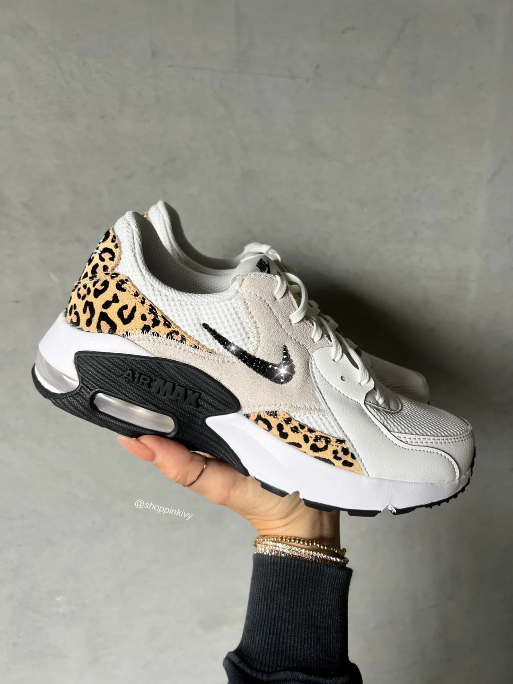 Nike Air Max Excee Leopard- Swarovski Crystal Option!