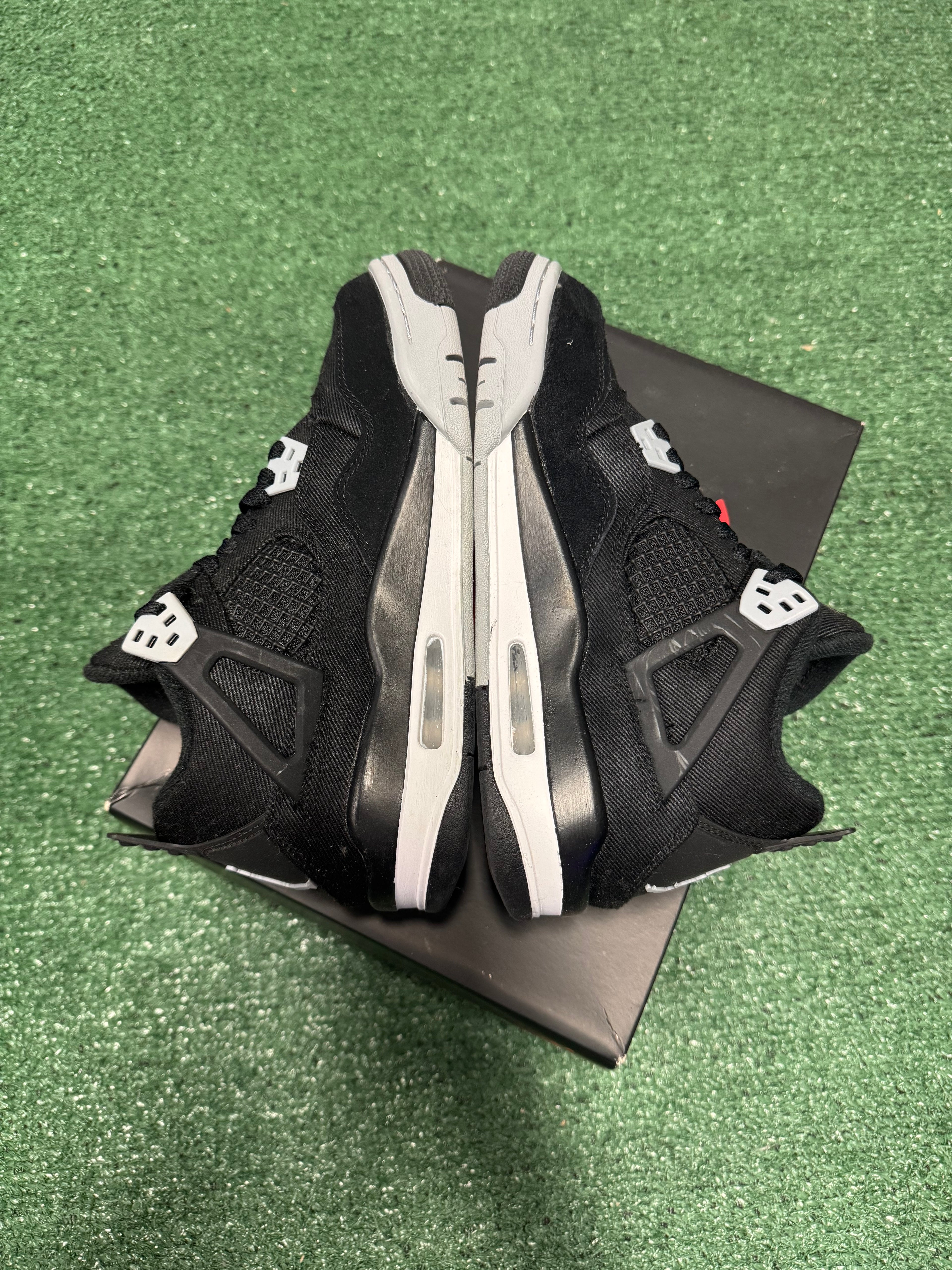 6y- Air Jordan 4 Retro Black Canvas
