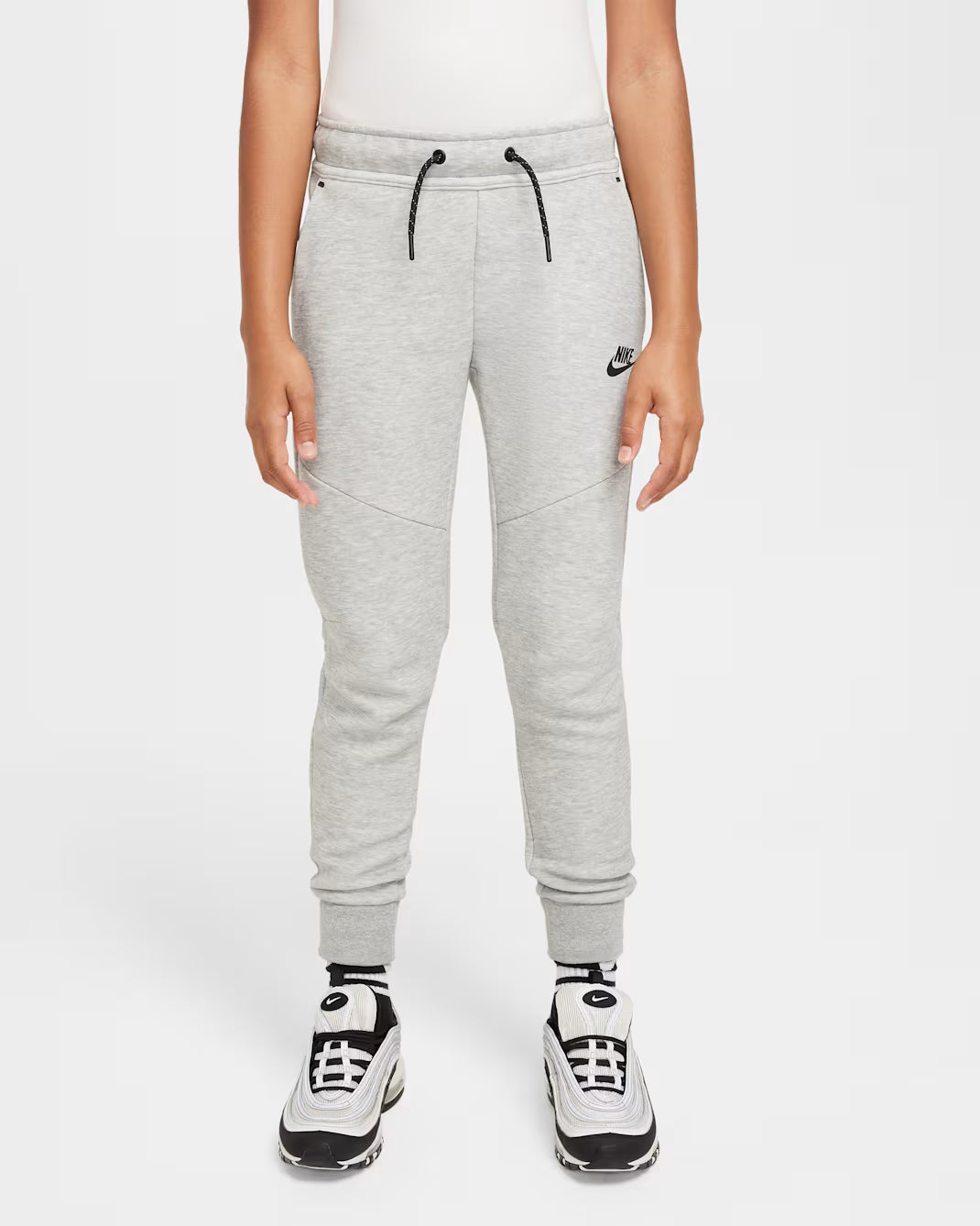 Nike Boy's Tech Fleece Joggers- Heather Grey