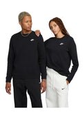 S- Nike Men's Club Fleece Crewneck- Black