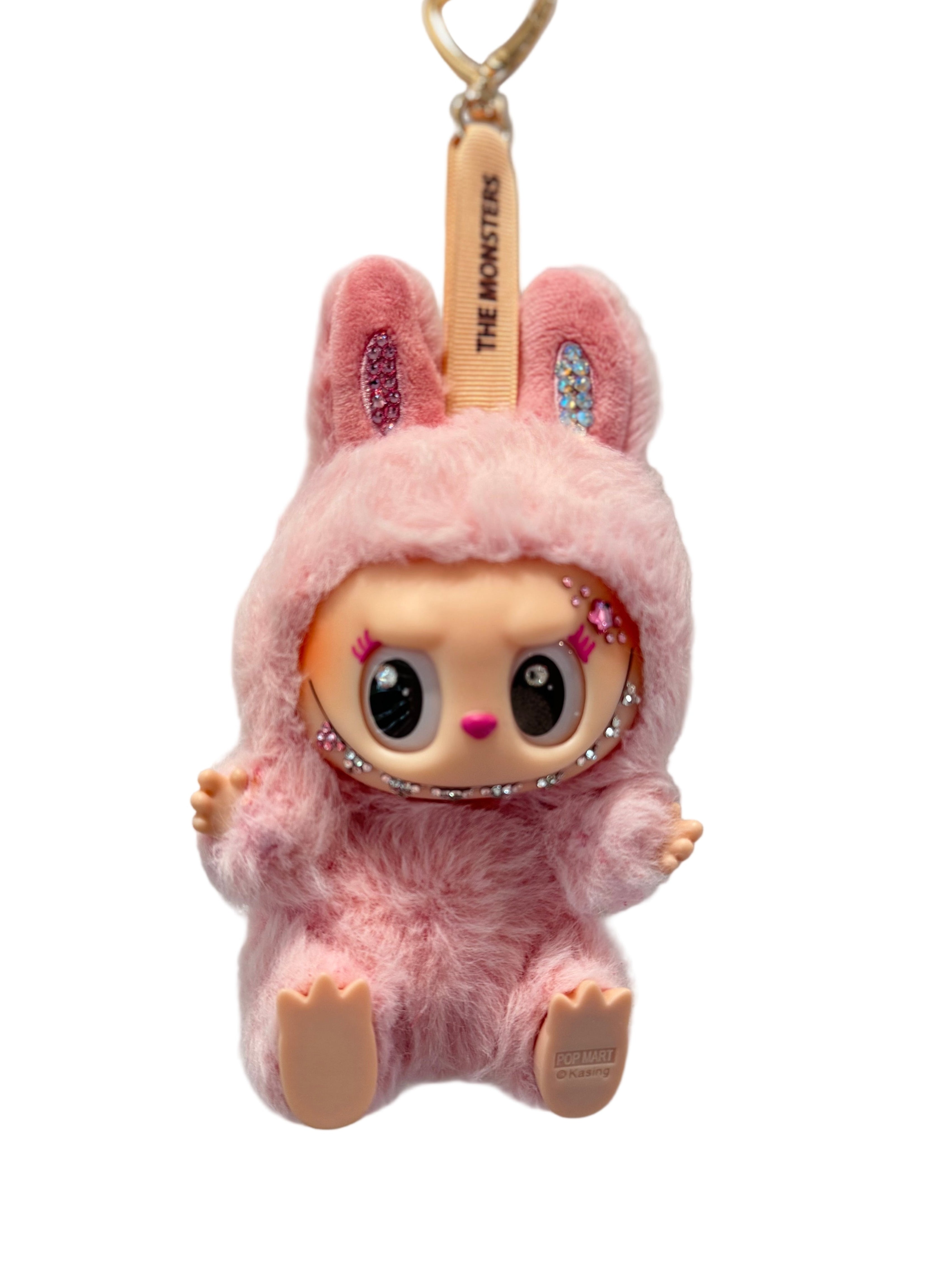 Custom Authentic Pop Mart Labubu ' Swarovski Crystal Sakura'