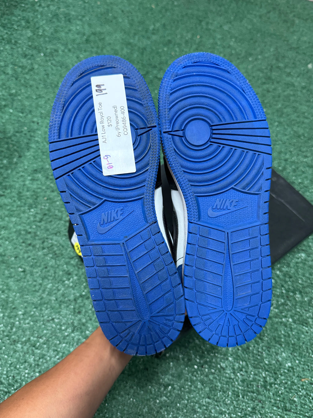 6y- Air Jordan 1 Low Royal Toe