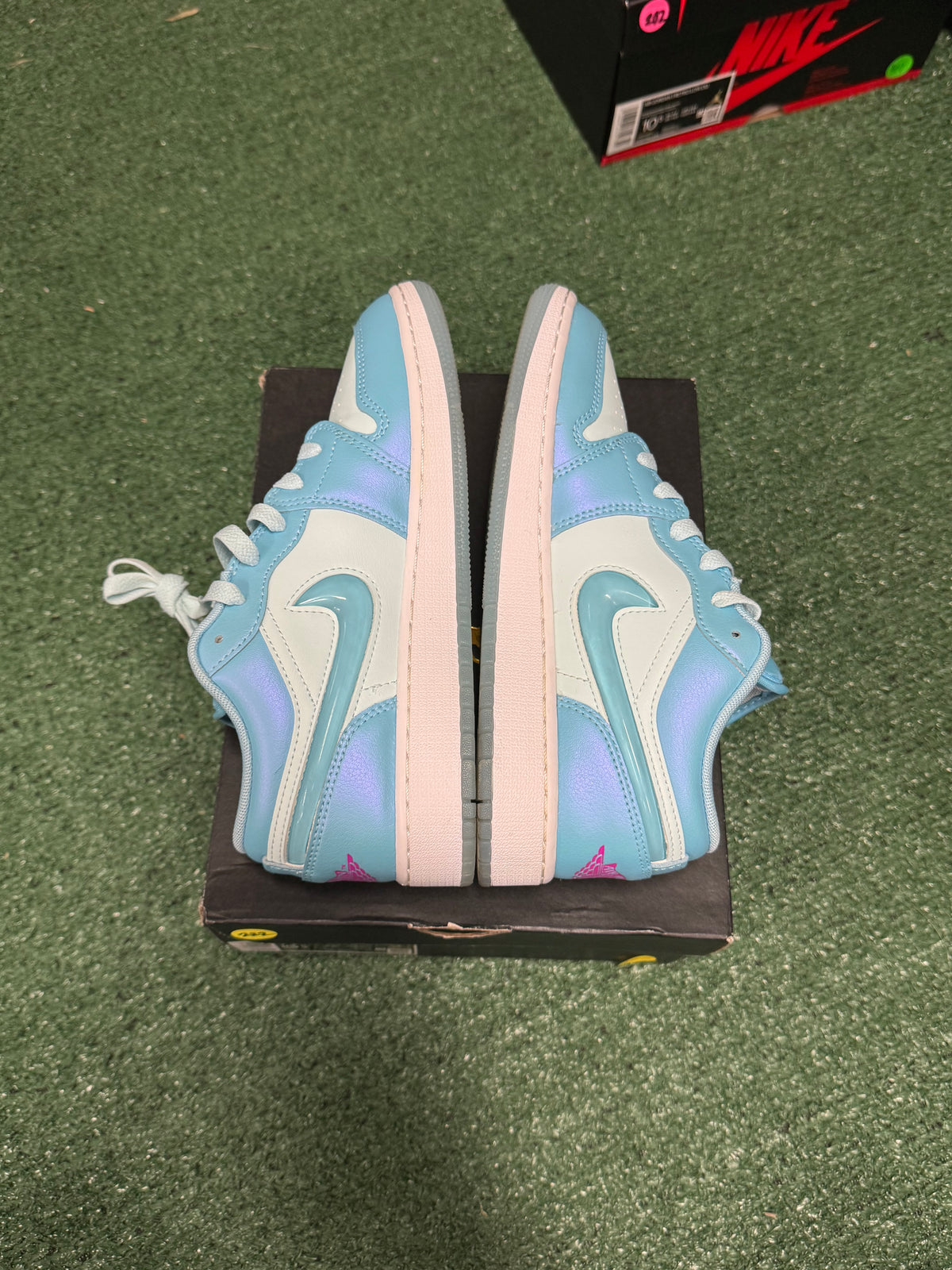 5.5y- Air Jordan 1 Low Aquarius Blue