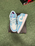5.5y- Air Jordan 1 Low Aquarius Blue