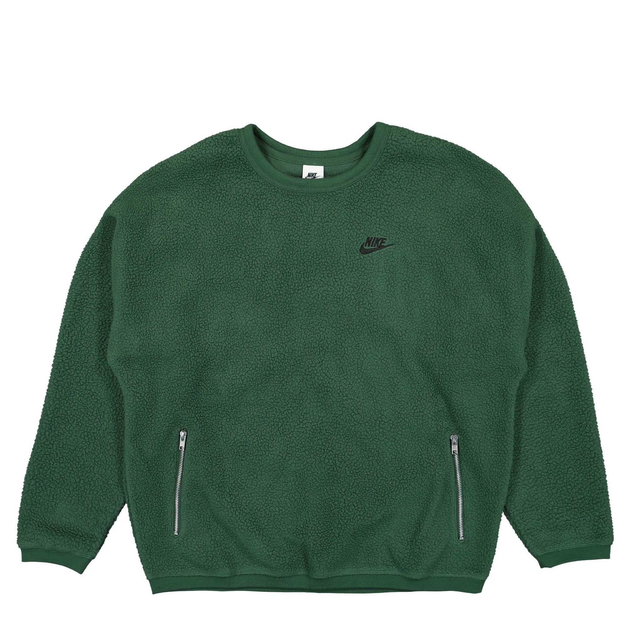 Nike Club Fleece Sherpa Sweatshirt Fir Green- L