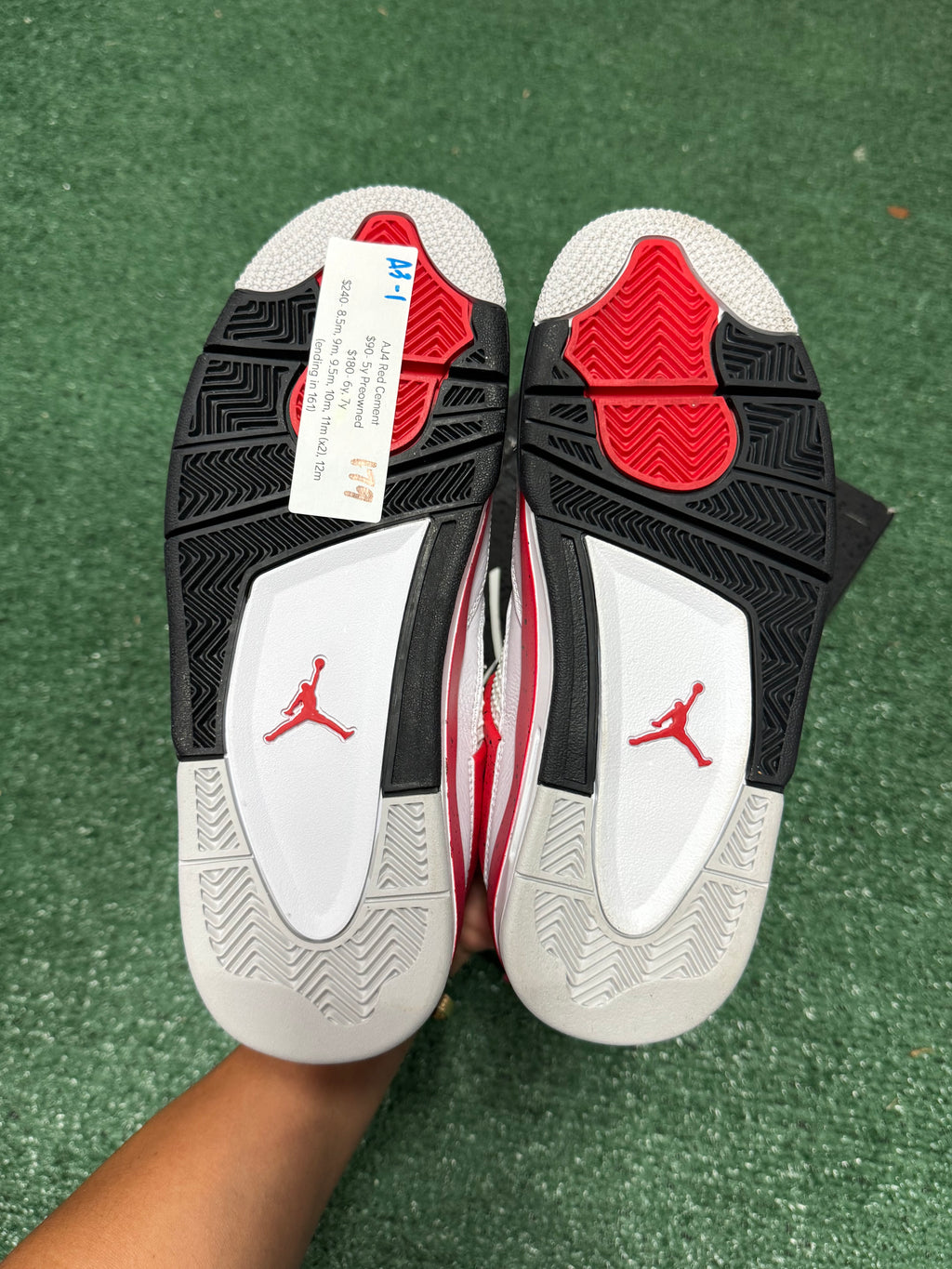 5y- Air Jordan 4 Retro Red Cement
