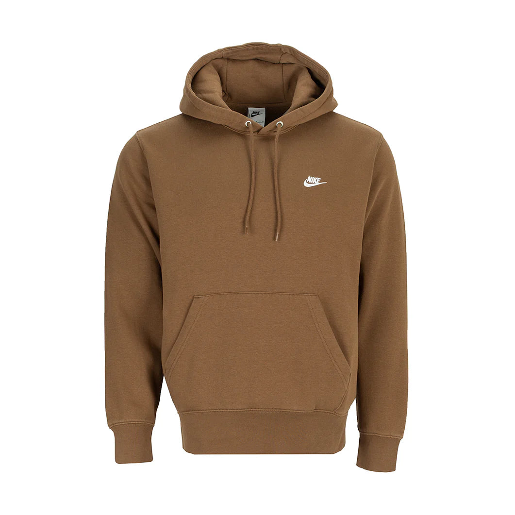 Nike Club Fleece Men's Hoodie- Brown