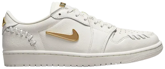 Air Jordan 1 Low Method of Make 'Sail Metallic Gold'