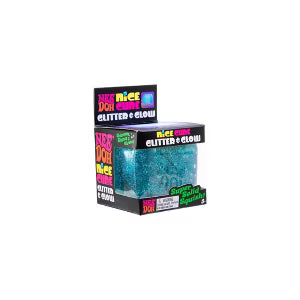 Needoh Glitter & Glow Blue Nice Cube