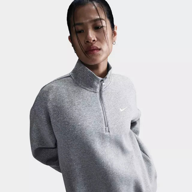 Nike Women's Oversized Quarter Zip Sweatshirt