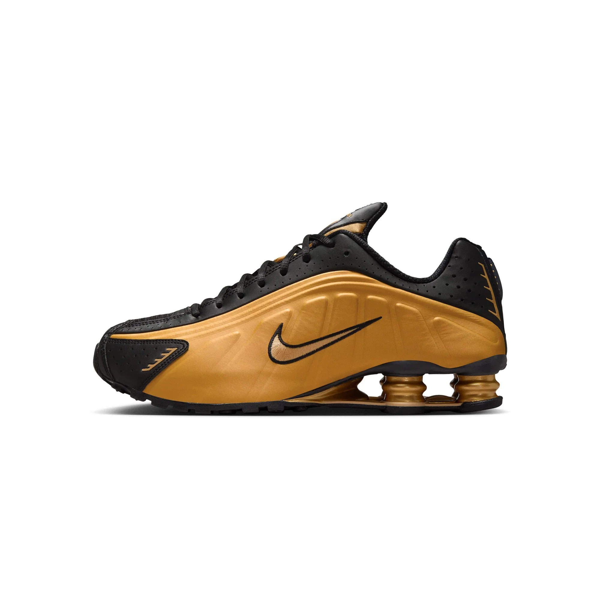 Nike Shox R4 Black Metallic Gold