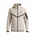 XL- Men's Nike Tech Fleece Jacket- Cream Black