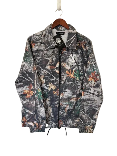 Crooks & Castles Men's Denim Tree Camo Shacket