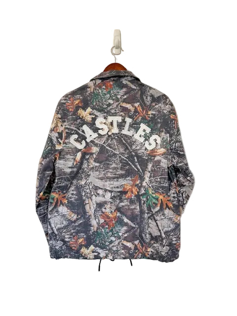 Crooks & Castles Men's Denim Tree Camo Shacket