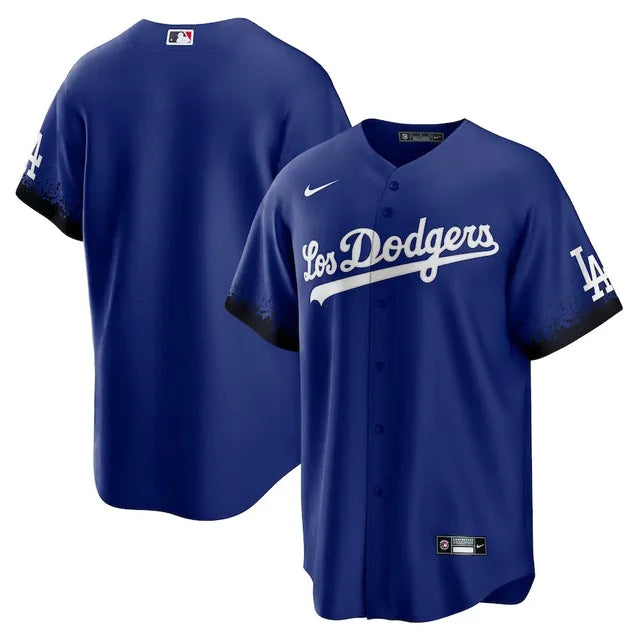 Authentic Men's Nike x Los Angeles Dodgers Royal Blue City Connect Blank Jersey