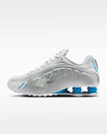 Nike Shox R4 White Metallic Blue Hero