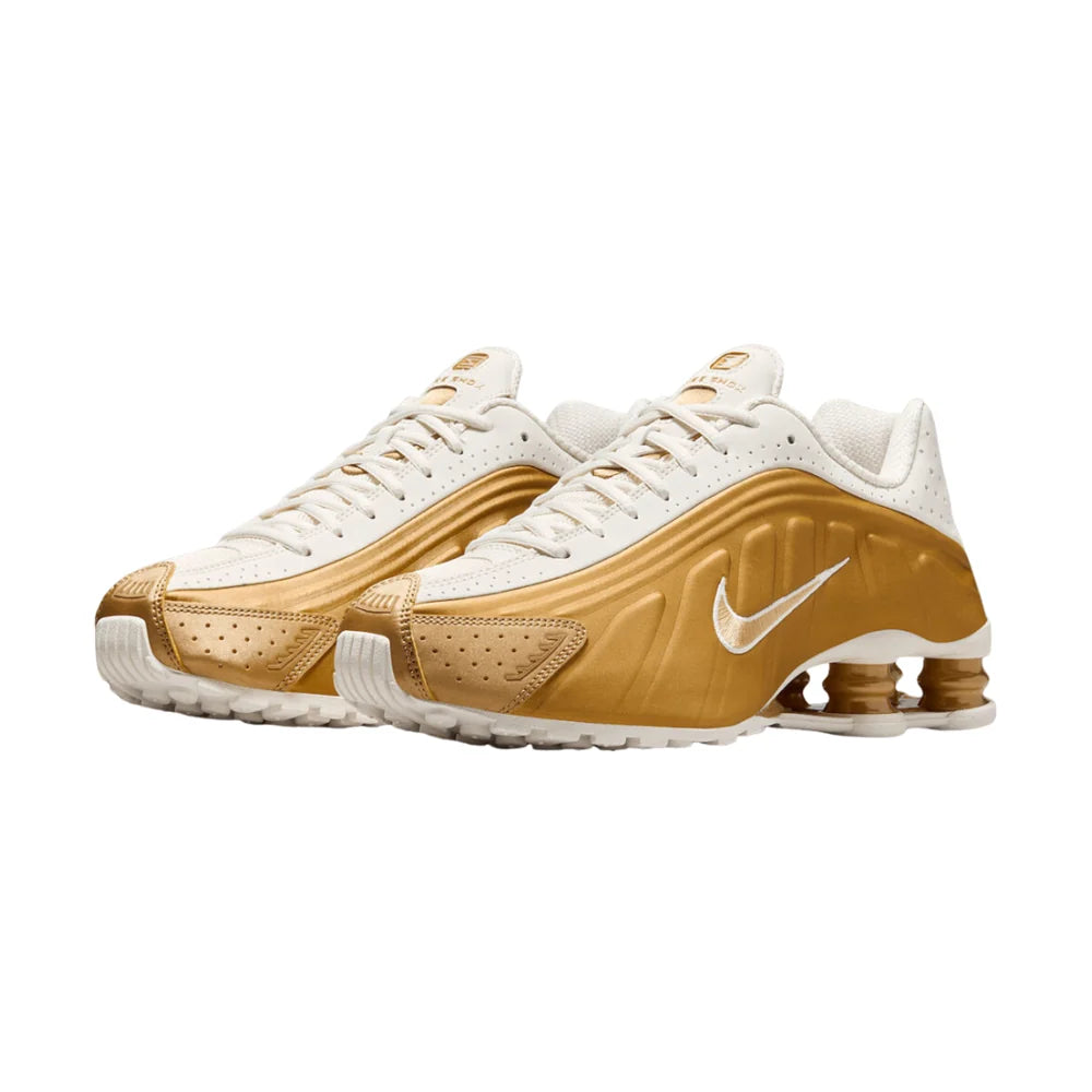 Nike Shox White Metallic Gold