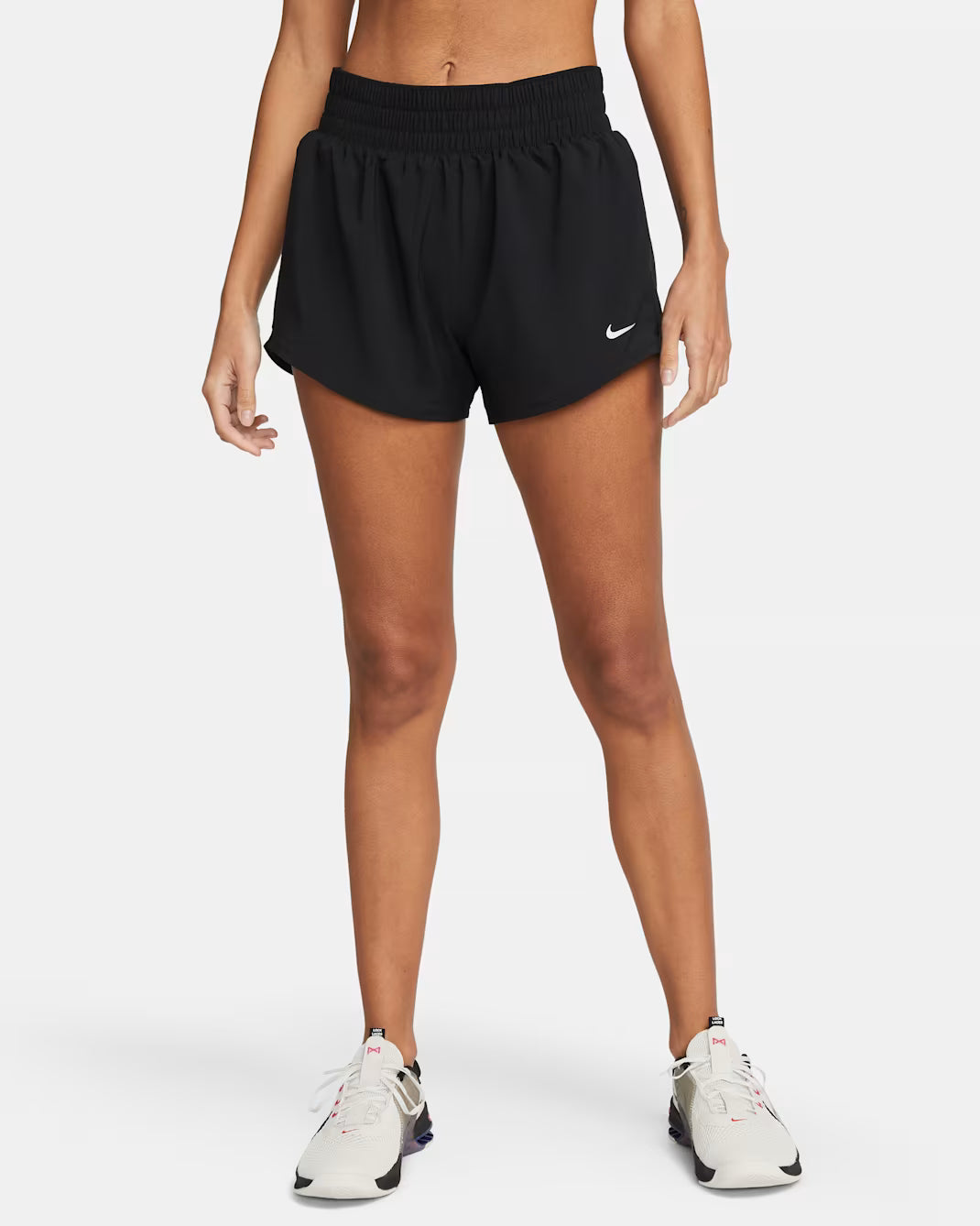 Nike Dri Fit High Waisted Womens Running Shorts- Black