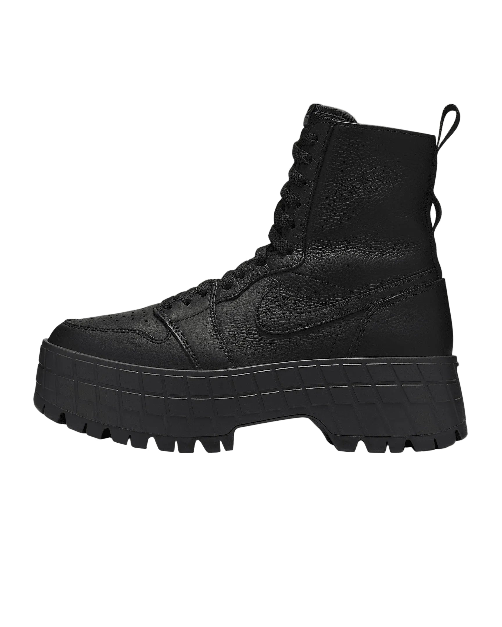 Jordan 1 High Brooklyn Triple Black Boots