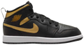 Air Jordan 1 Mid Black Metallic Gold *