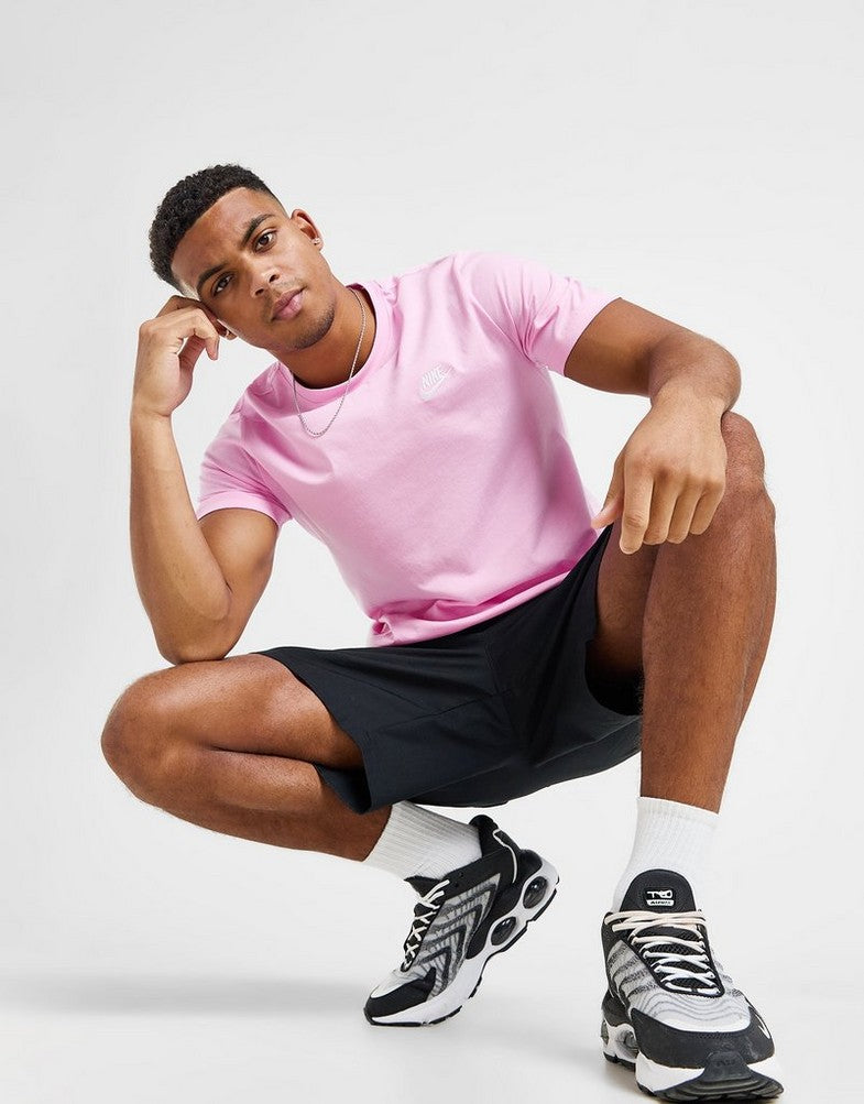 Adult Club Fleece Nike Logo Tee-Pink *