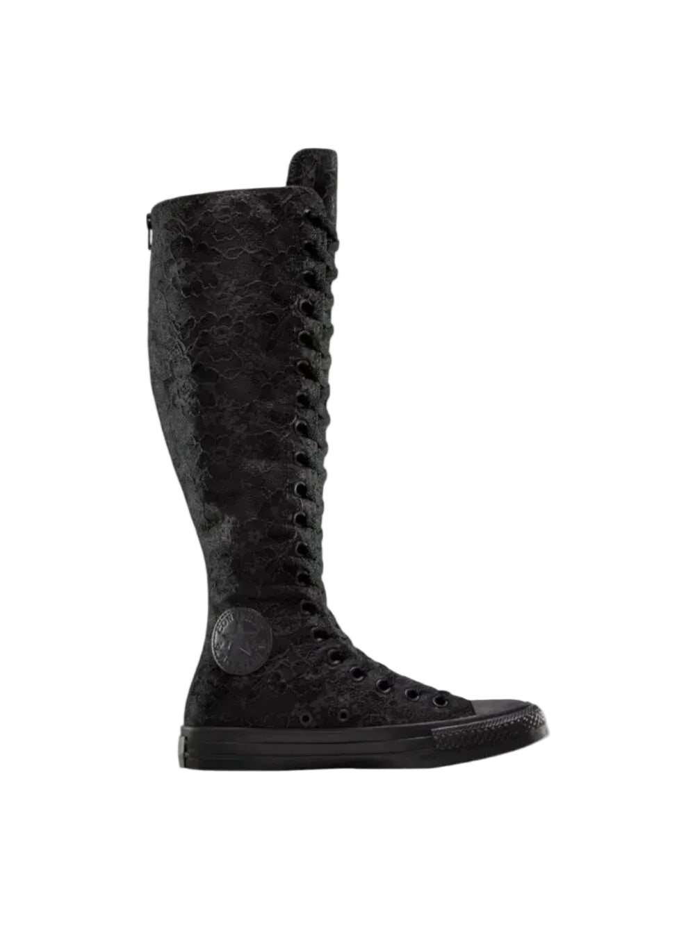 Converse Chuck Taylor XX Hi Black Lace Knee High Boots