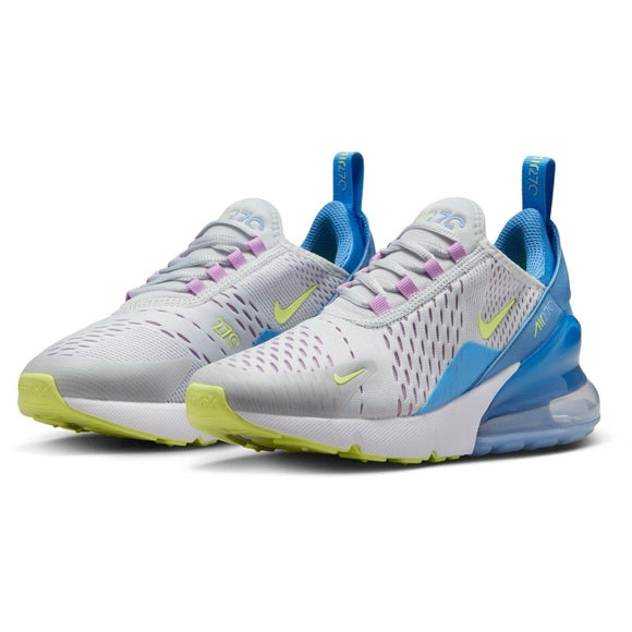 Nike 270 Pure Platinum Fuchsia Lemon Blue Rush