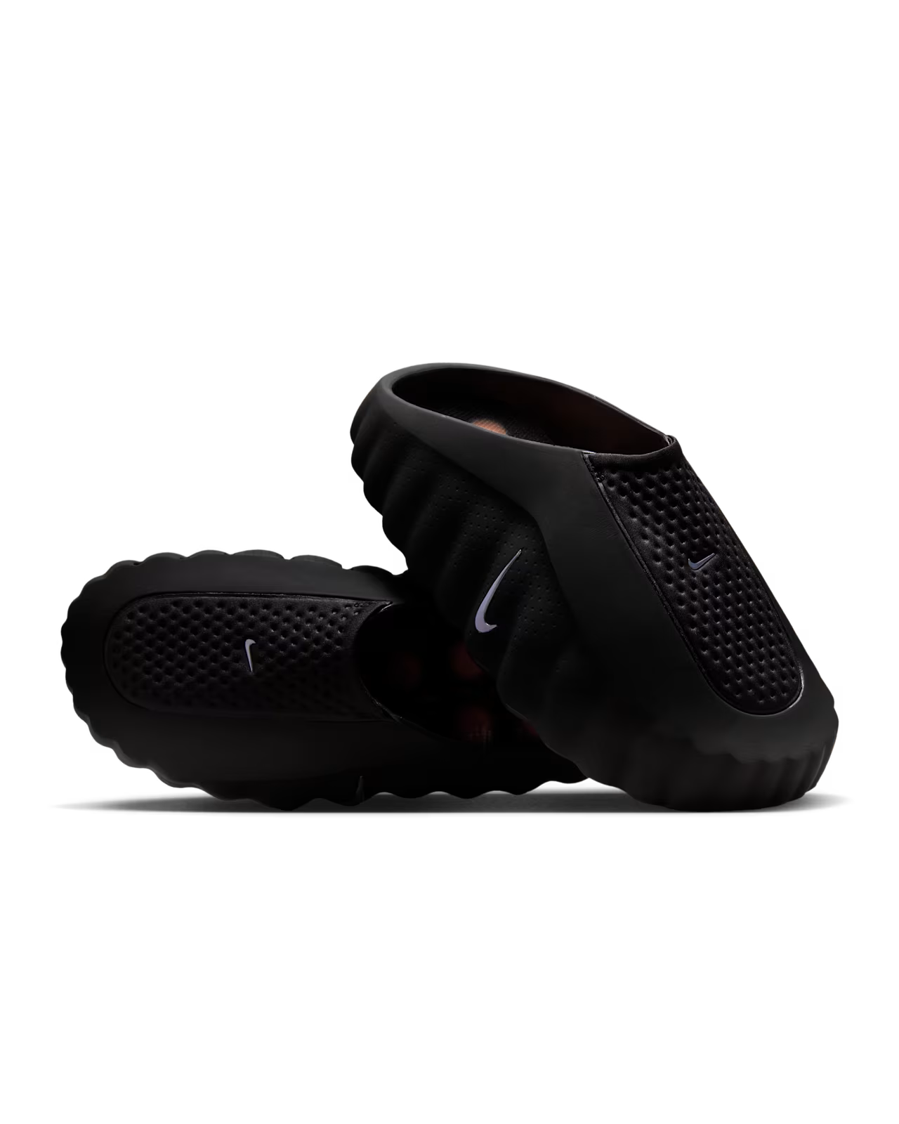 9m- Nike Men's MIND 001 Slides- Black Chrome